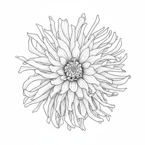 Apricot Rays dahlia