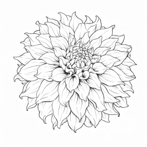 Square Circle dahlia
